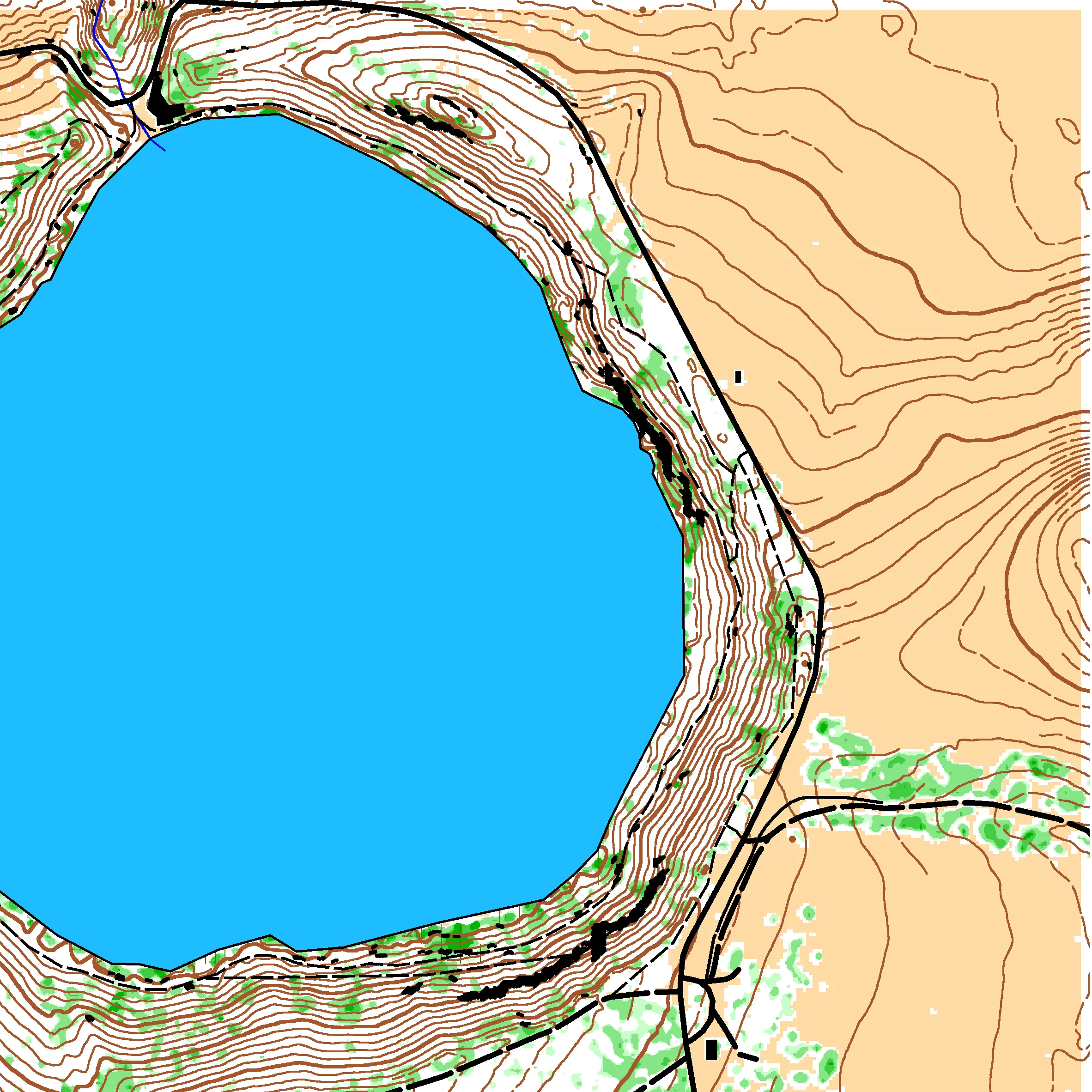 An exemple of a LiDAR generated map with artifacts on the edges